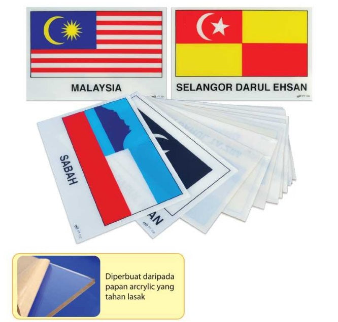 Papan Bendera Negeri-Negeri - PSPS0018 MZ