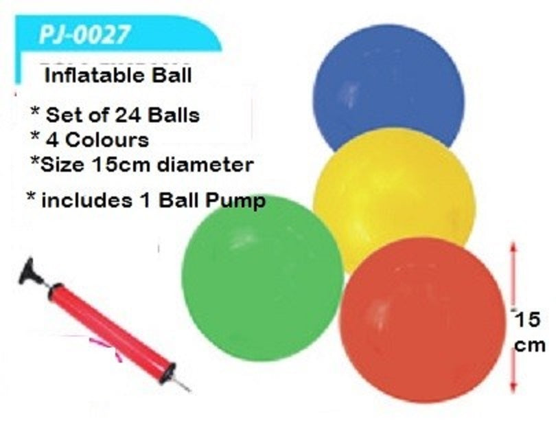 Inflatable Ball - PJ0027 15cm (24balls) MZ