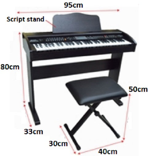 Digital Piano & Chair Set - AM0189 MZ