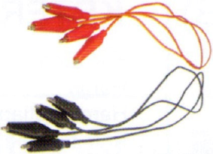 Crocodile Clip Black/Red With Wire 200pcs - KH074 PZ