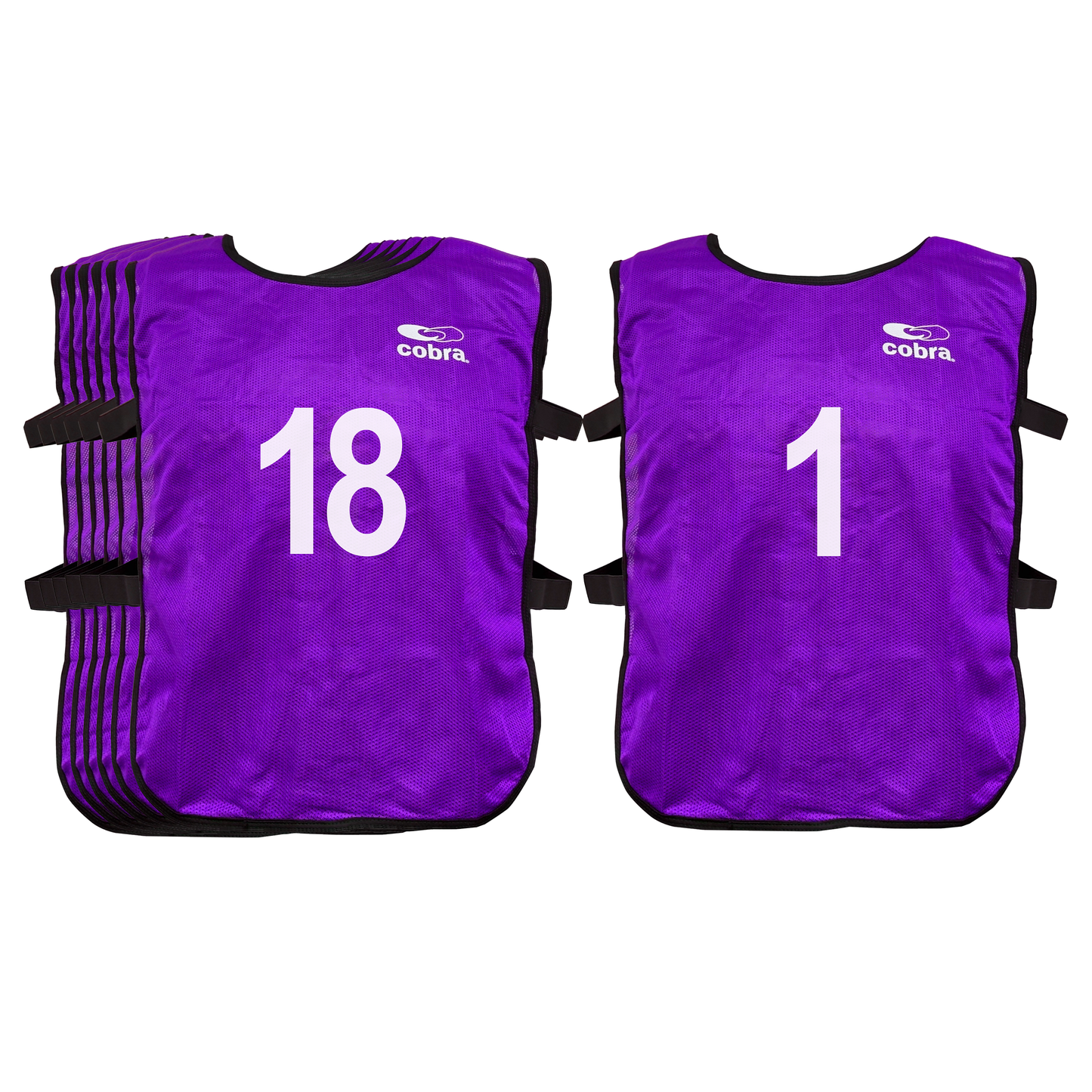 Football Bibs Set - Cobra Mesh (1-18) Junior/Senior CQ