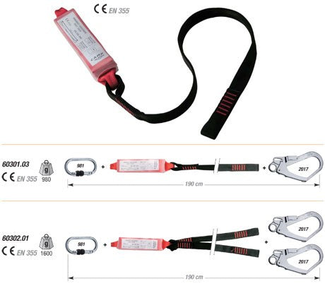 60301.03 Camp - Webbing Lanyard 190cm 1x981+1x2017