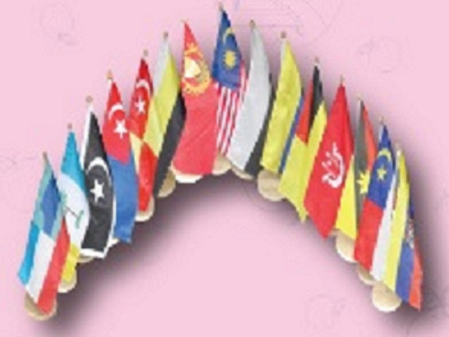 Table Flag Single Malaysia+Negeri 15pcs - AP063 PZ