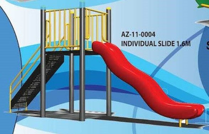 Children Playground - Individual 1.6 Metre Slide AZ110004 ZN