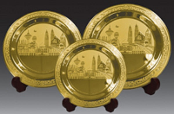 Brass Gold Plaque - CPT10056 KL Motif