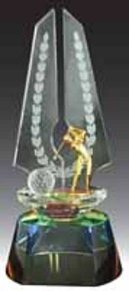 Golf Crystal Trophy - CRT90081