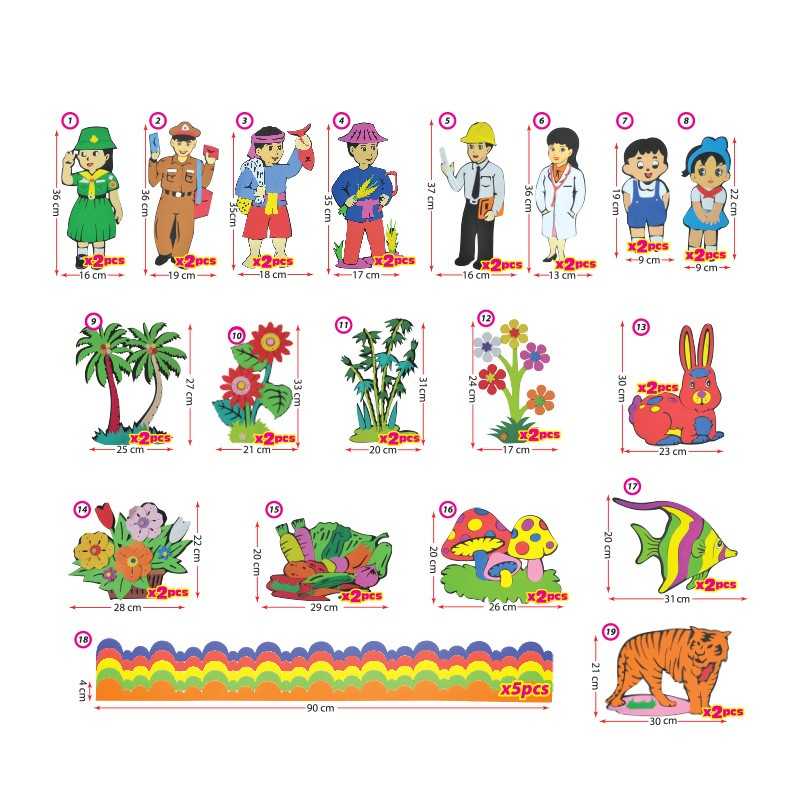 My Storytelling Wall Decoration - PSPS0185 41pcs MZ