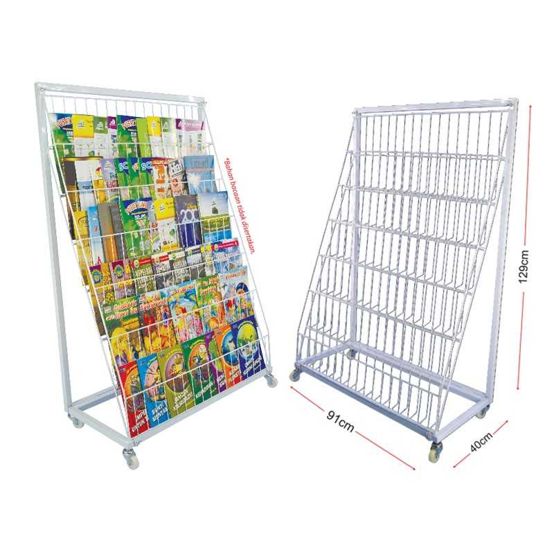 Heavy-Duty 6 level Book Rack - PSPS0134 MZ