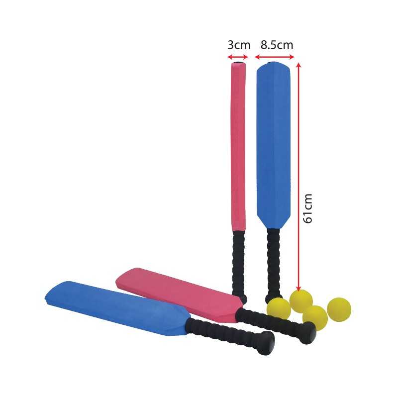 Cricket Ball +Bat EVA 4Sets - PJ0275 MZ