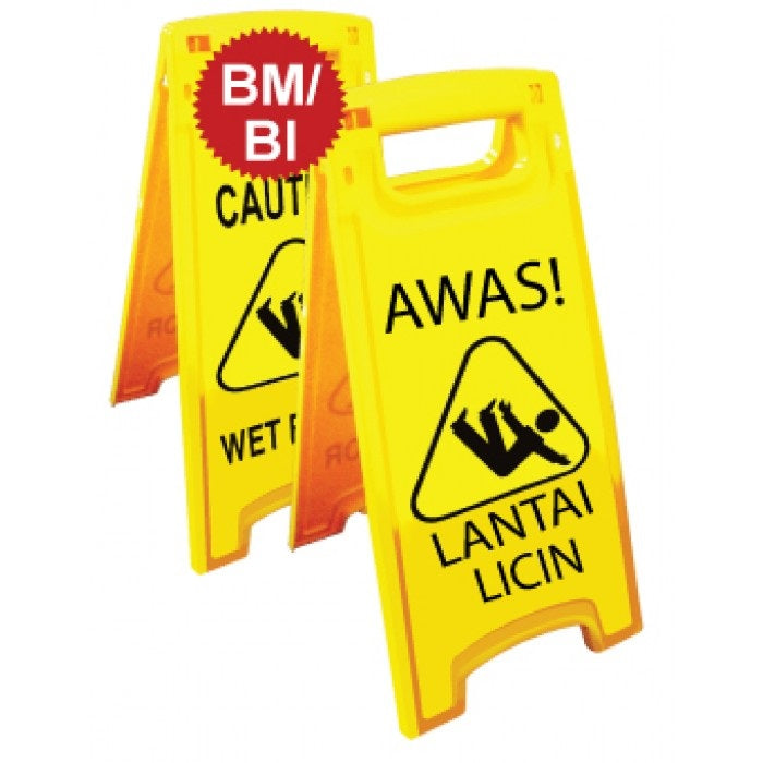 Stand Up Board Lantai Licin/Wet Floor (4pcs) - AP064 PZ