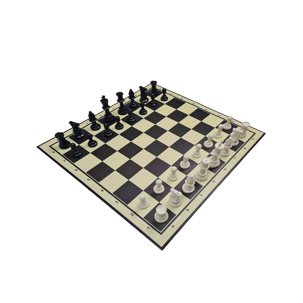 Chess Set - 2SQ Hardboard (2 Fold) + Bag CQ