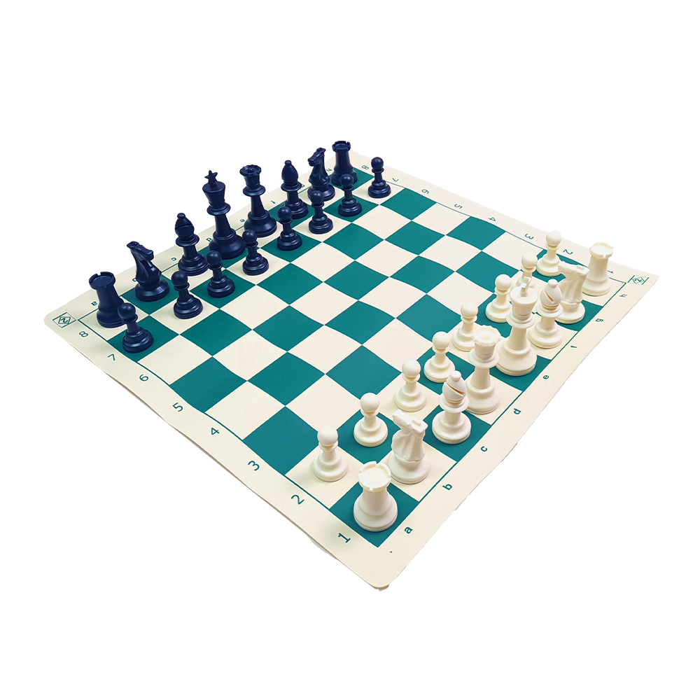 Chess Set - 2SQ Vinyl Mat + Bag CQ