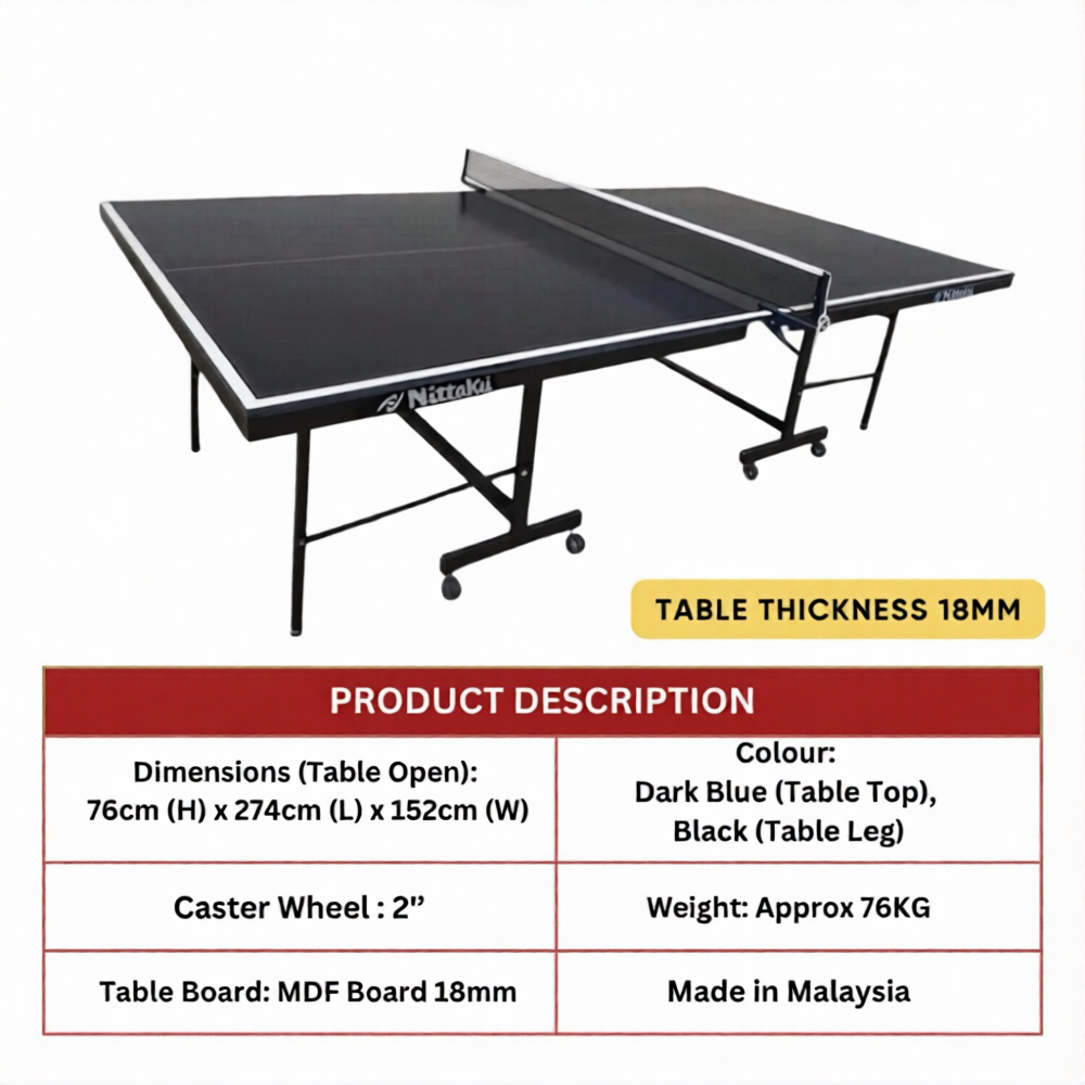 TT Table - Nittaku TS803 (18mm) + Post + Net