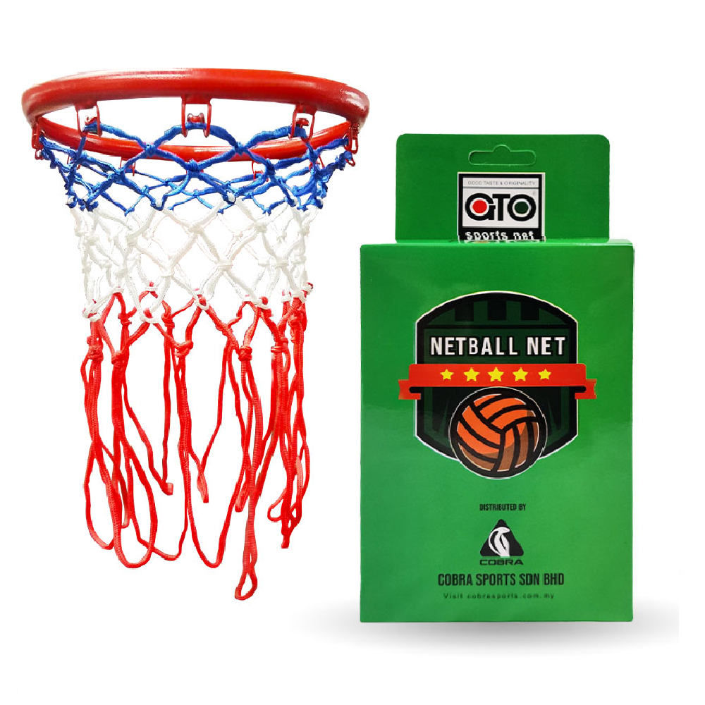 Netball Net - GTO Box Pack (Tri-color) (1 Pair) CQ