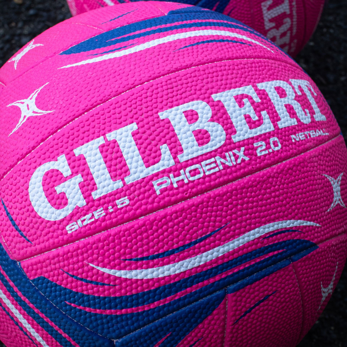 Netball Ball Size 4/5 - Gilbert Phoenix 2.0 Match (Pink) KQ