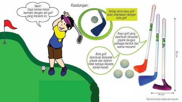 Learn To Play Golf Set 8 sets PJK011 PZ