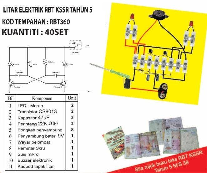 Thn 5 - RBT360 Litar Elektric (40set) PZ
