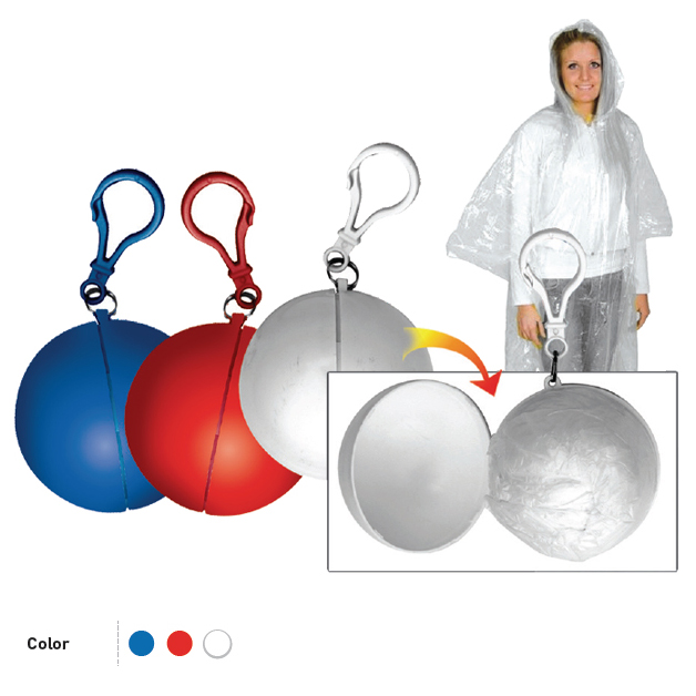 Disposable Poncho with Casing & Carabiner Hook - Aristez RC001