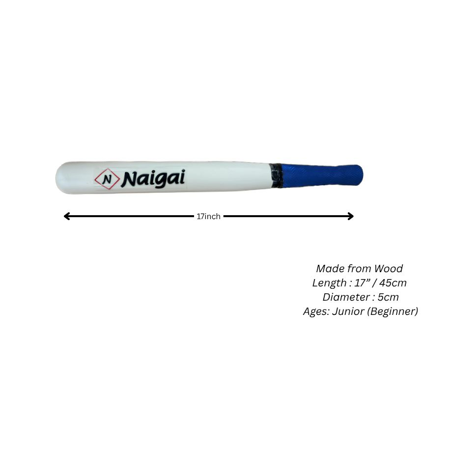 Rounders Bat - Naigai Wooden CQ