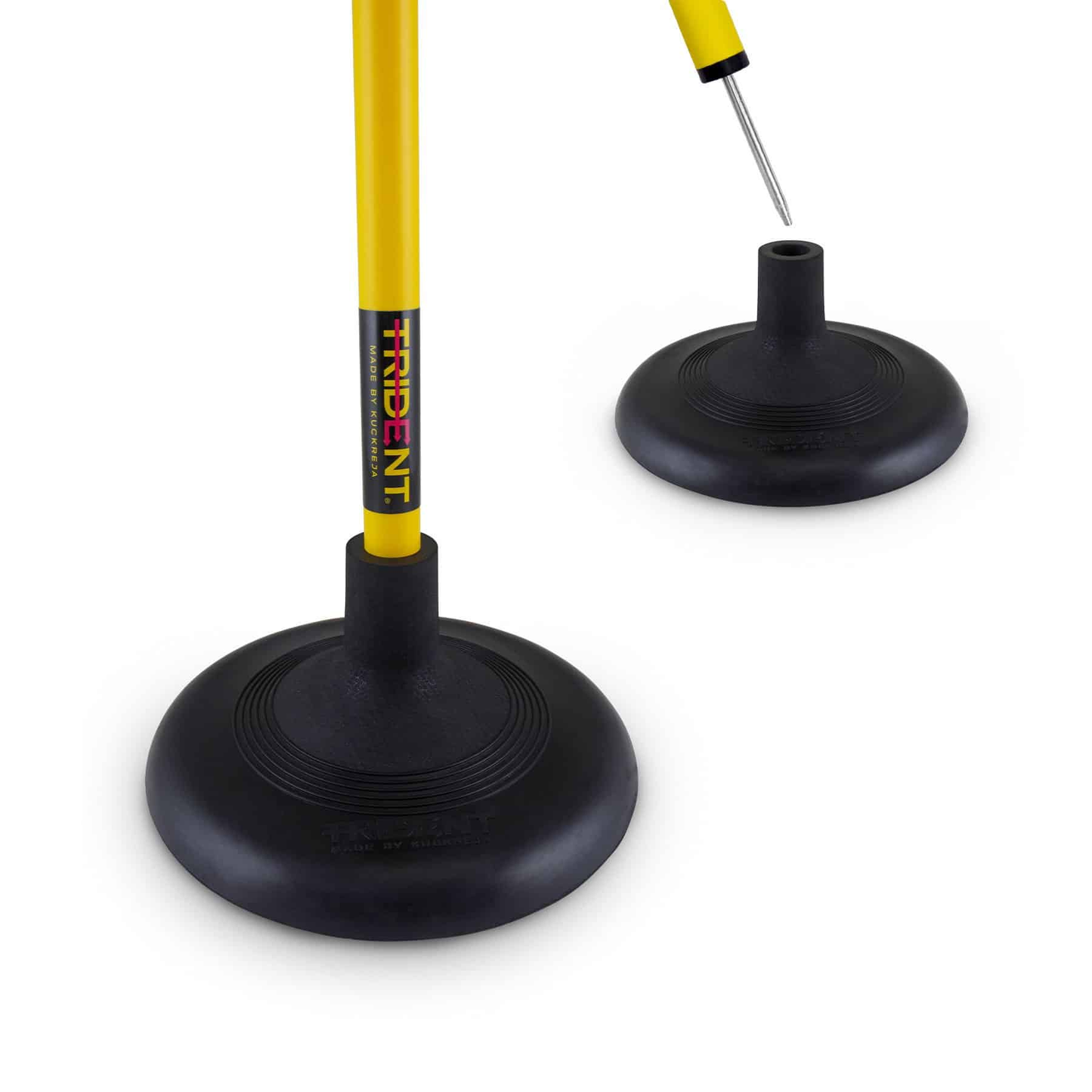 Slalom Pole Base - Trident Heavy Duty Rubber (3kg) KQ