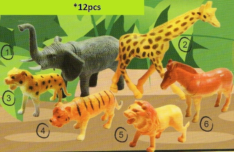 Model of Wild Animals Set B 12pcs - SC116 PZ