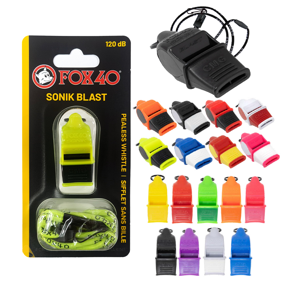 Whistle - Fox 40 Sonik Blast CMG (120dB) + Lanyard CQ