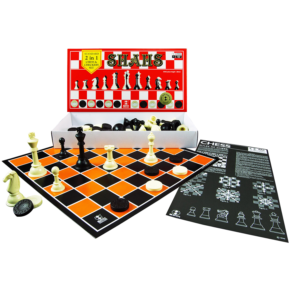 Boardgame - Shahs Standard Chess Set (2 in 1) SPM88 CQ