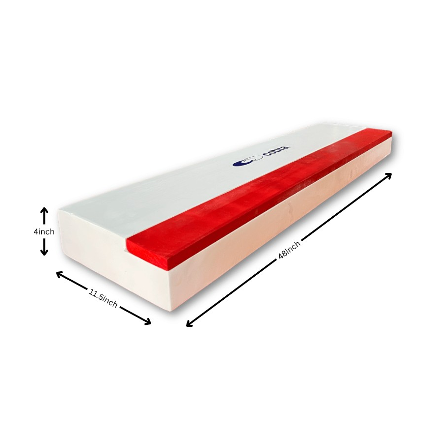 Long Jump Take-Off Board - Cobra (With Red Wood Strip) CQ