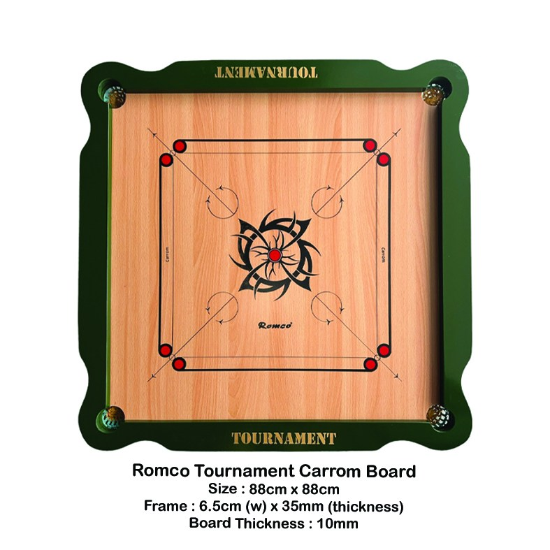 Carrom Board + Striker + Seed - Romco Tournament QE