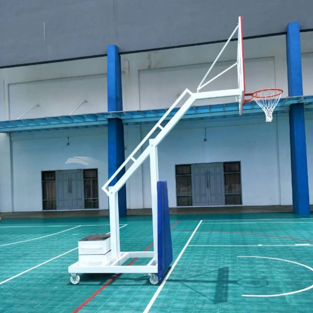 Basketball Post (Movable) - TS845 Acrylic + Ring + Net + Padding