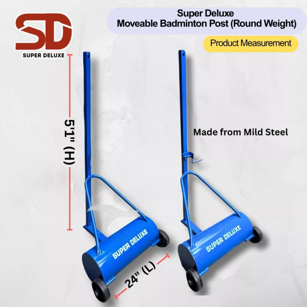 Badminton Post - TS853D + Wheels + Round Weight
