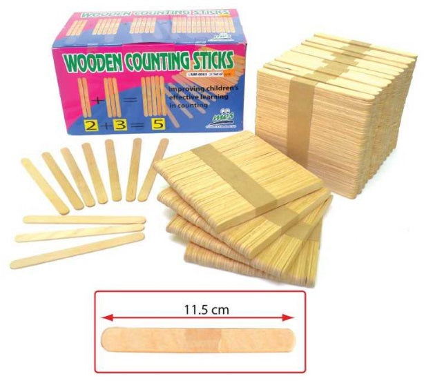 Wooden Counting Sticks 1000pcs - MM0063 MZ