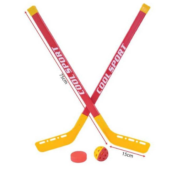 Hockey / Floorball Stick - Plastic PJ0217 (2 Stick, 1 Ball, 1 Puck) MZ