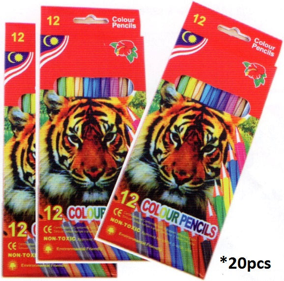 Colour Pencil Long 12's 20pcs - PS024 PZ