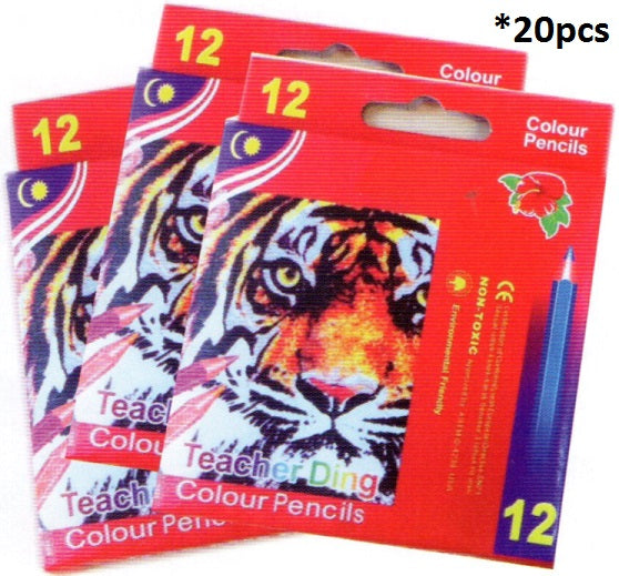 Colour Pencil Short 12's 20pcs - PS025 PZ