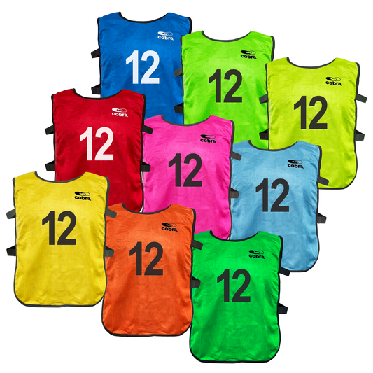 Football Bibs Set - Cobra Mesh (1-12) Junior/Senior CQ