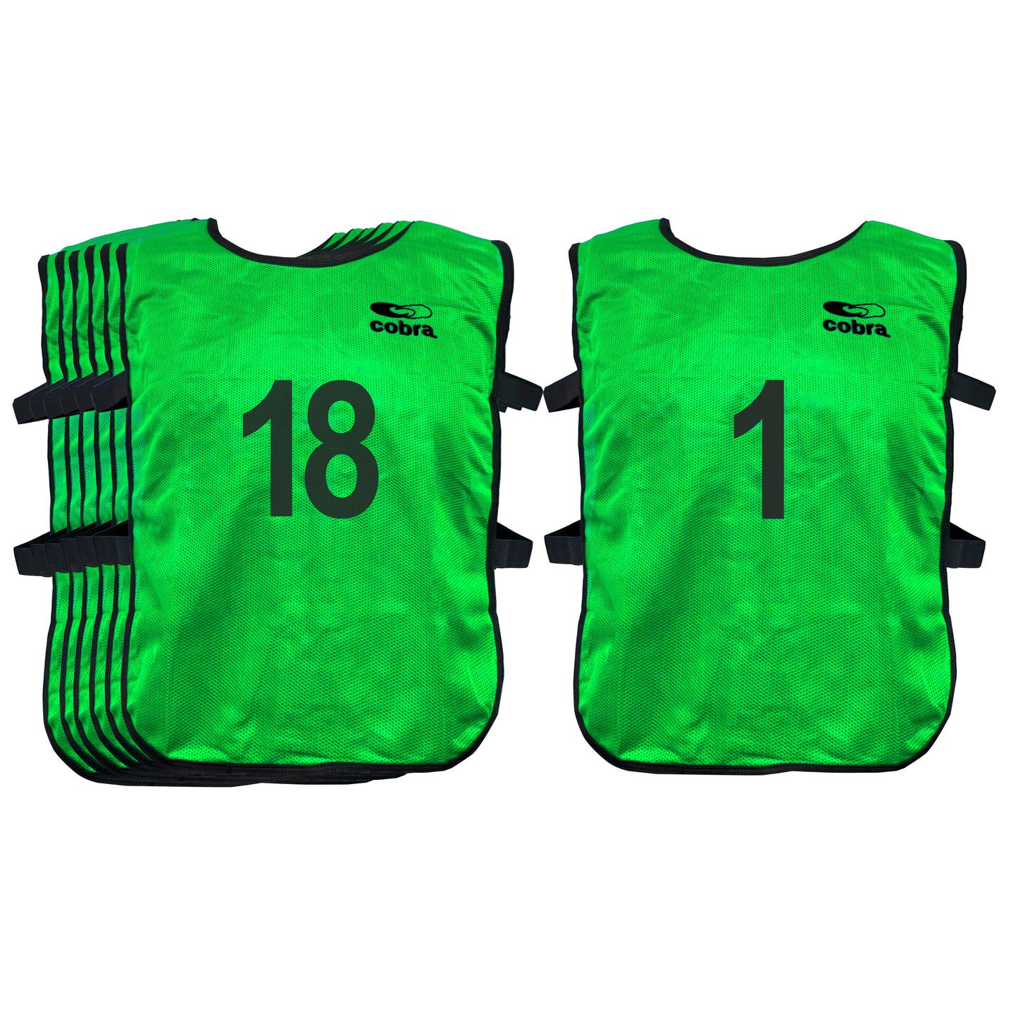 Football Bibs Set - Cobra Mesh (1-18) Junior/Senior CQ