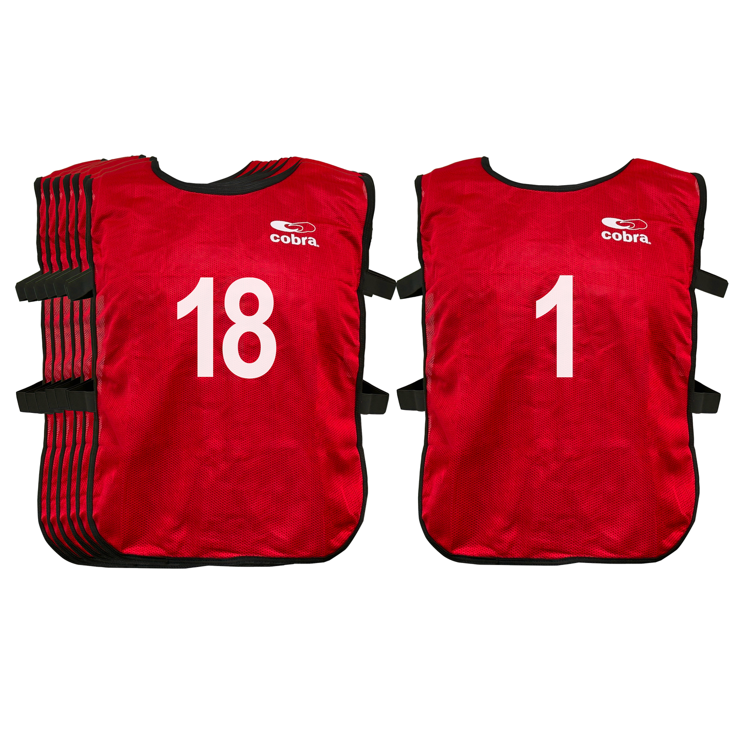 Football Bibs Set - Cobra Mesh (1-18) Junior/Senior CQ