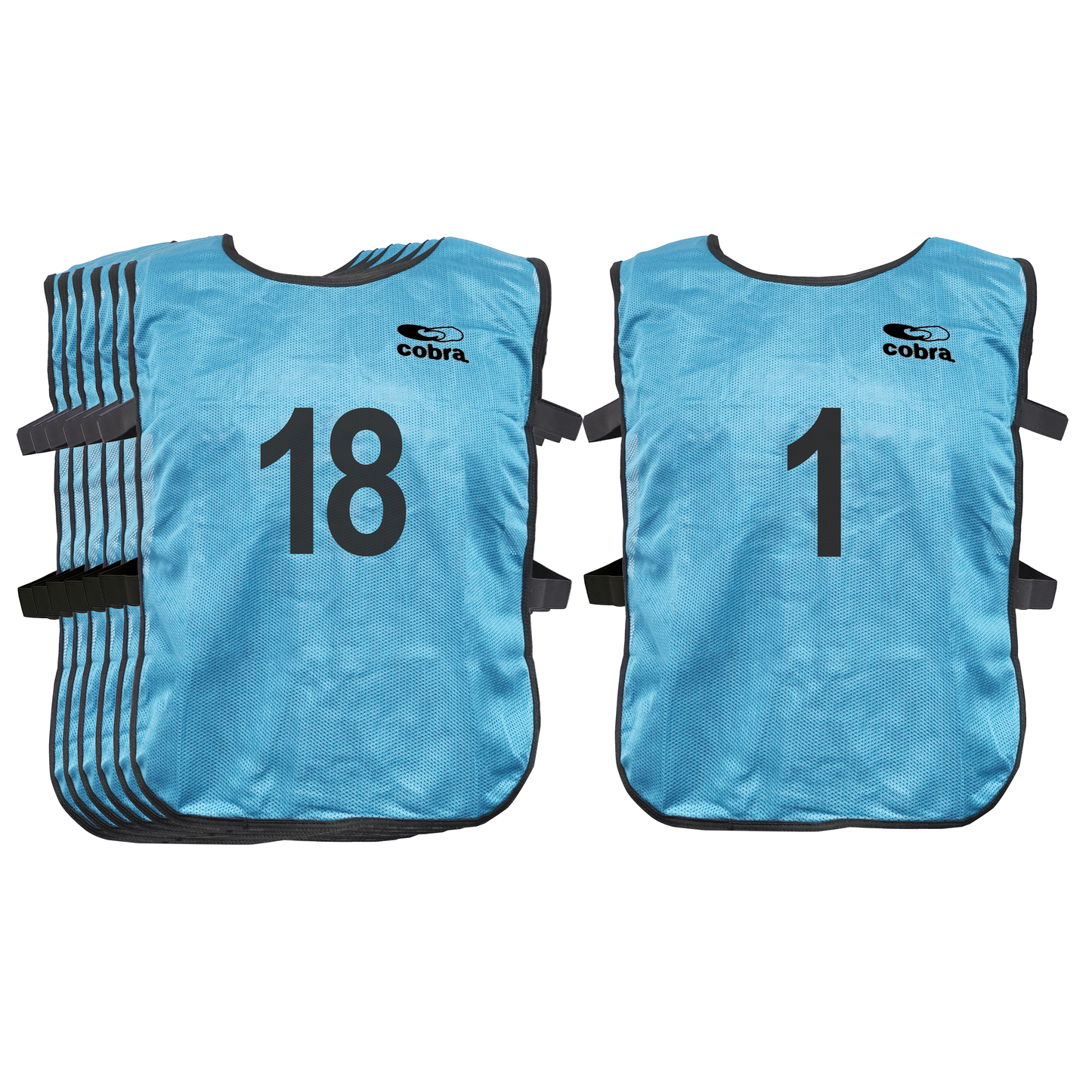 Football Bibs Set - Cobra Mesh (1-18) Junior/Senior CQ