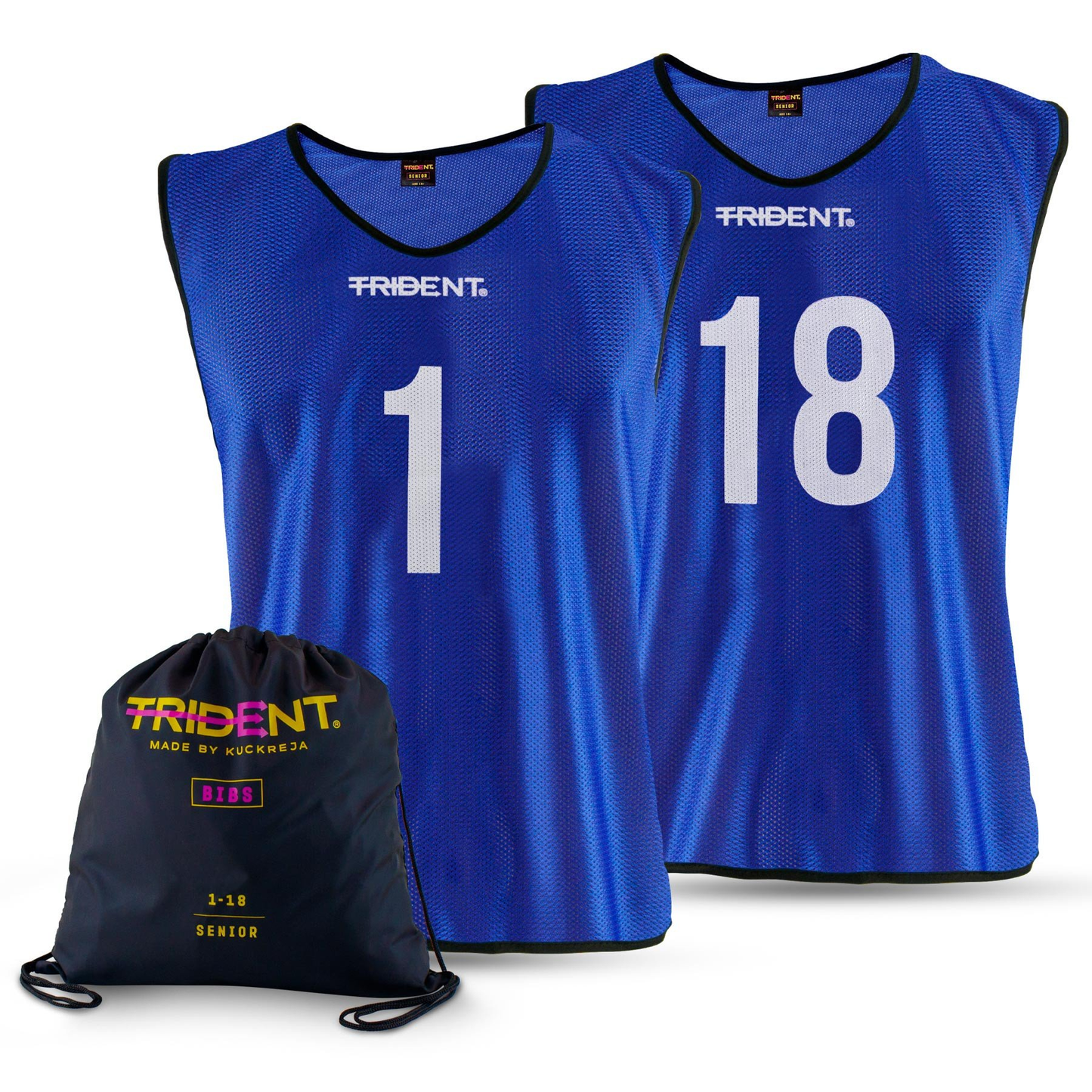 Football Bibs Set - Trident Mesh (1-18) Junior/Senior KQ