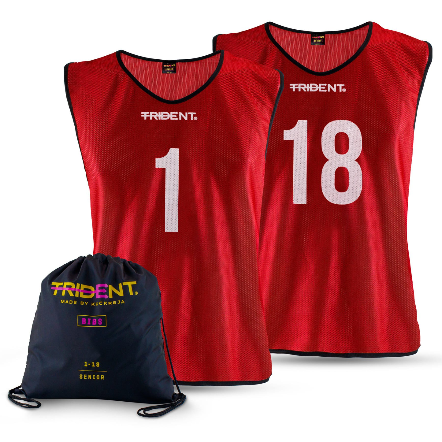 Football Bibs Set - Trident Mesh (1-18) Junior/Senior KQ