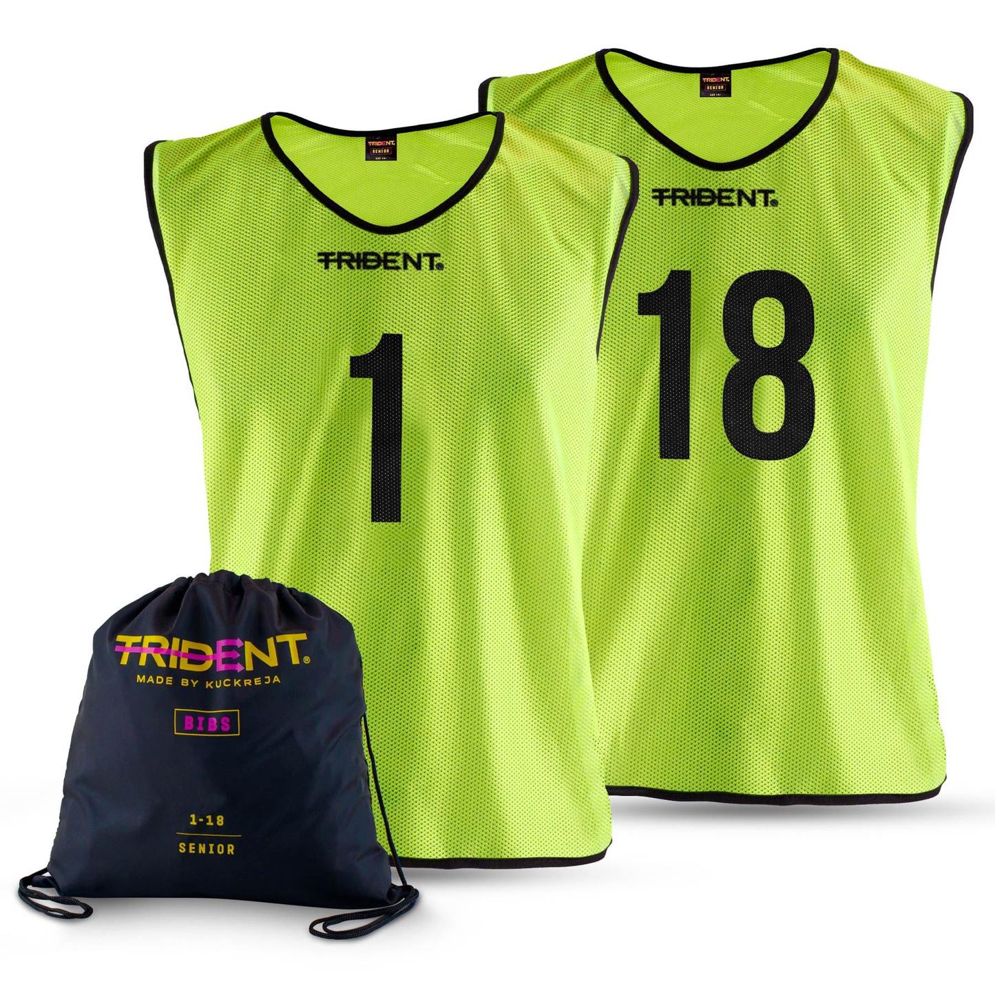 Football Bibs Set - Trident Mesh (1-18) Junior/Senior KQ