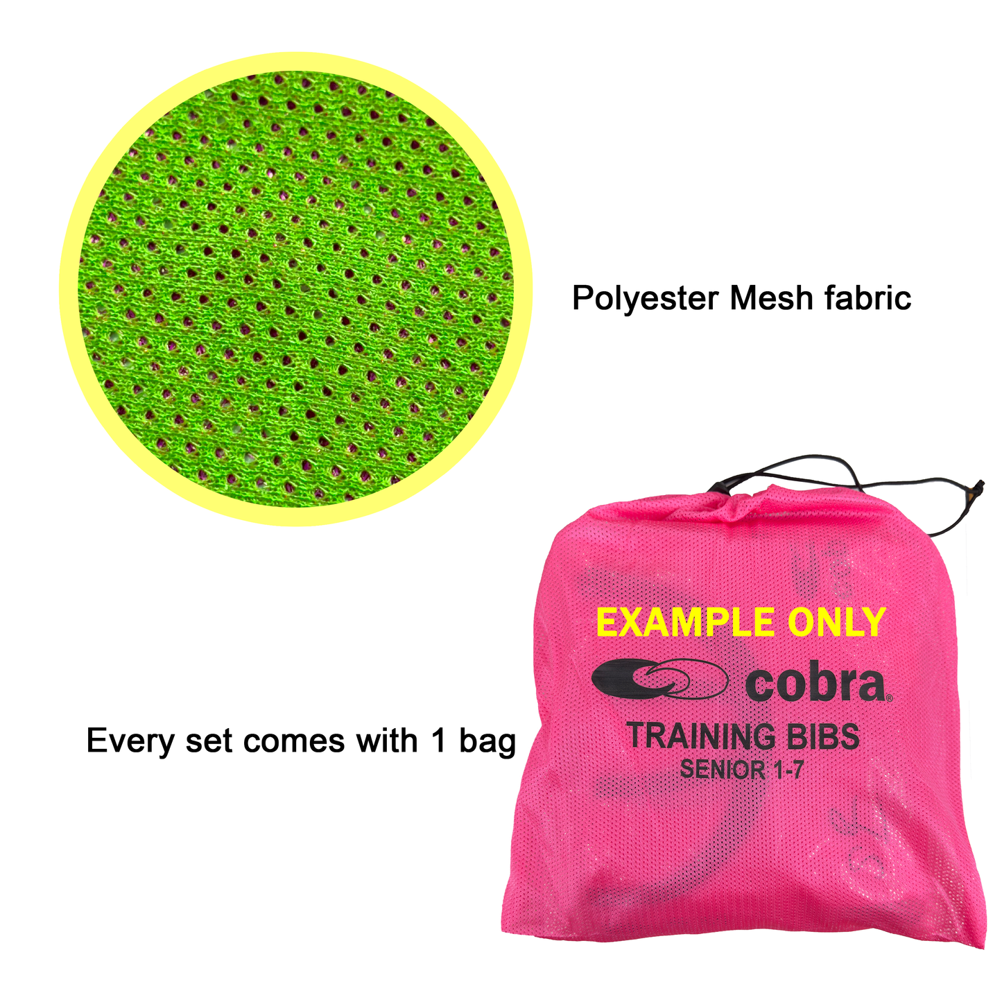 Futsal Bibs Set - Cobra Mesh (Senior) (Numbered 1~7) CQ