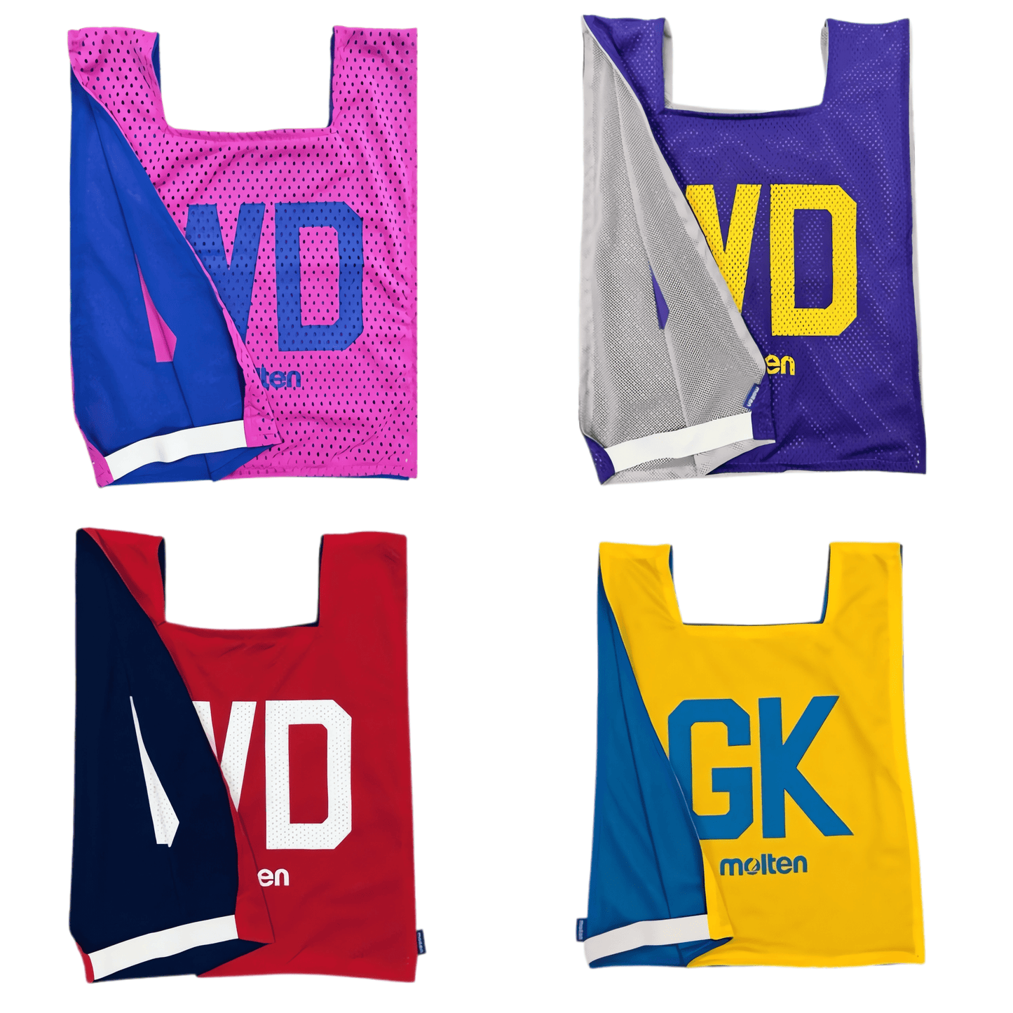 Netball Bib Set - Molten BT6086 Reversible (Free Size)