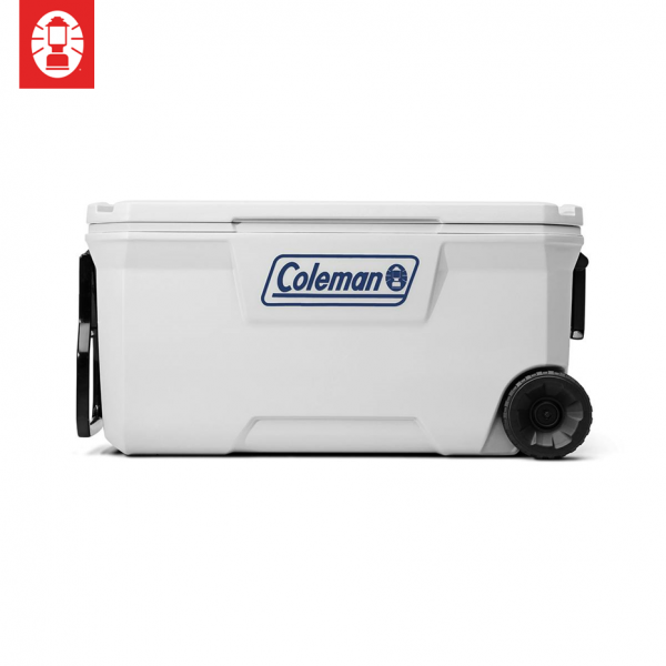 Cooler Box - Coleman Classic Series 100QT Marine (White) + Wheels