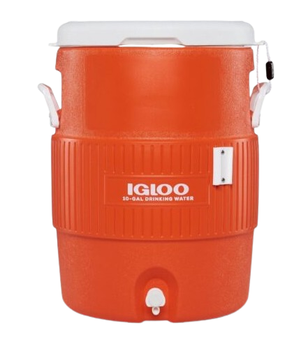 Beverage Cooler - Igloo Full Size 10 Gal Seat Top W/Cup Dispenser UQ