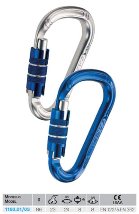 1183.01 Camp - Carabiner Twist Lock Plain