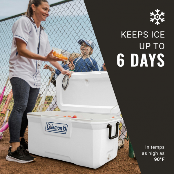 Cooler Box - Coleman Classic Series 120QT Marine (White)
