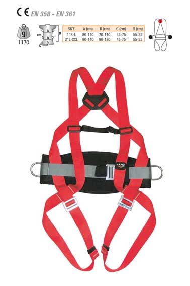 1298.01 Camp Harness - Basic + Rope
