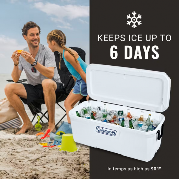 Cooler Box - Coleman Classic Series 150QT/142L Marine (White)